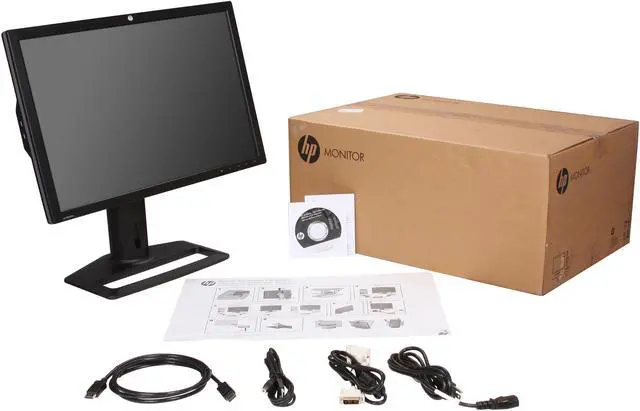 Alt view image 11 of 11 - HP ZR2440w (XW477A8#ABA) Black and Brushed Aluminum 24" 6ms (GTG) HDMI Widescreen LED Backlight Monitors - LCD Flat Panel 50 to 350 nits cd/m2 1000:1 (static) / 2000000:1 (dynamic)