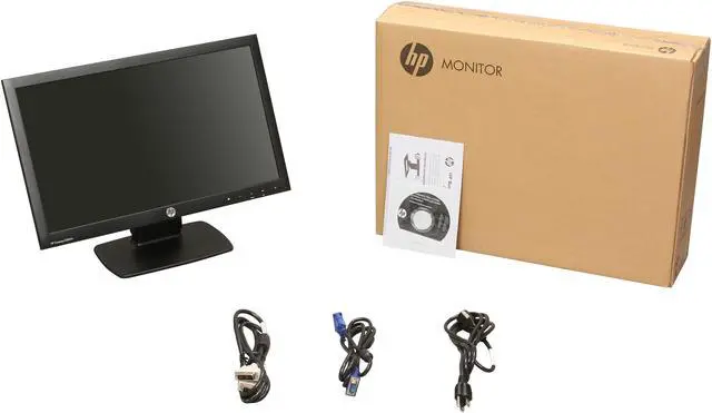 Alt view image 8 of 8 - HP Compaq Smartbuy LE2002x Black 20" 5ms  Widescreen LED-Backlit LCD Monitor 250 cd/m2 1000:1 (static) / 3000000:1 (dynamic)