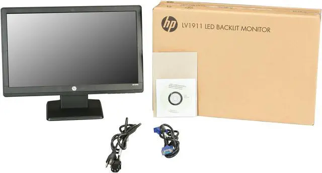 Alt view image 10 of 10 - HP Smart Buy LV1911 Black 18.5" 5ms  Widescreen LED-Backlit LCD Monitor 200 cd/m2 600:1 (static) / 3000000:1 (dynamic)