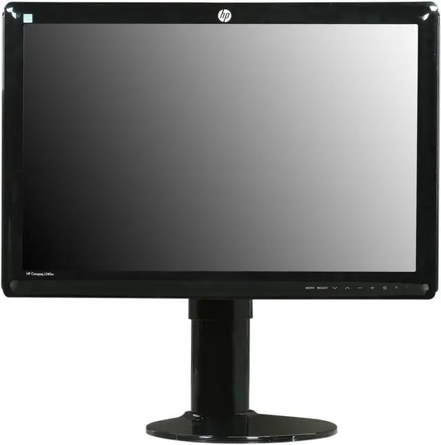 Alt view image 7 of 11 - HP Compaq L240w Black 24" 5ms Height & Pivot Adjustable Widescreen LCD Monitor 300 cd/m2 DC 20000:1 (1000:1)