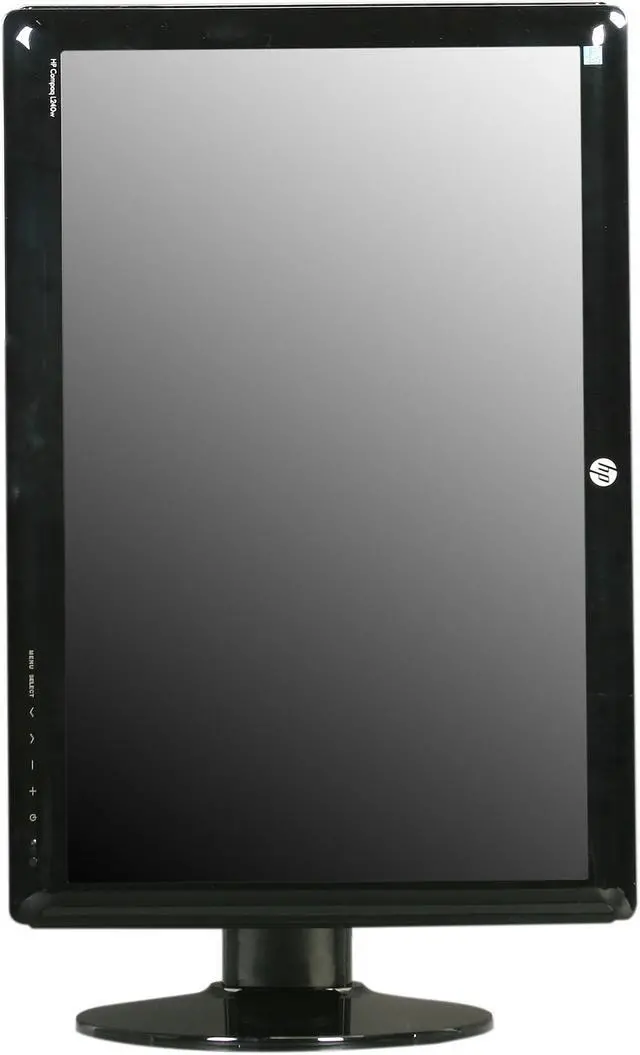 Alt view image 8 of 11 - HP Compaq L240w Black 24" 5ms Height & Pivot Adjustable Widescreen LCD Monitor 300 cd/m2 DC 20000:1 (1000:1)