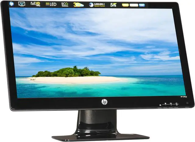 Alt view image 3 of 7 - HP 2311gt Black 23" 5ms HDMI  Widescreen LED 3D Monitor 250 cd/m2 DC 3,000,000:1 with 3D glasses