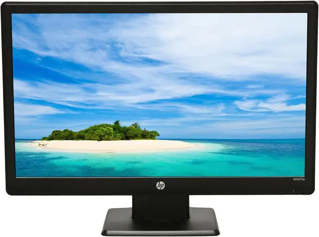 Alt view image 2 of 8 - HP W2072a Black 20" 5ms  Widescreen LED-Backlit LCD Monitor 200 cd/m2 3000000:1 (600:1) Built-in Speakers