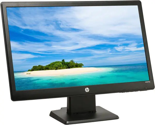 Alt view image 3 of 8 - HP W2072a Black 20" 5ms  Widescreen LED-Backlit LCD Monitor 200 cd/m2 3000000:1 (600:1) Built-in Speakers