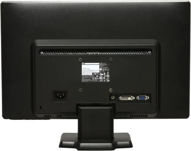 Alt view image 5 of 8 - HP W2072a Black 20" 5ms  Widescreen LED-Backlit LCD Monitor 200 cd/m2 3000000:1 (600:1) Built-in Speakers