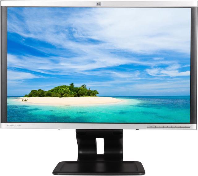 Alt view image 2 of 10 - HP Compaq SmartBuy LA2405x Brushed Aluminum and Black 24" 5ms height, pivot & swivel adjustable Widescreen LED Monitor 250 cd/m2 DC 3,000,000:1 (1000:1)