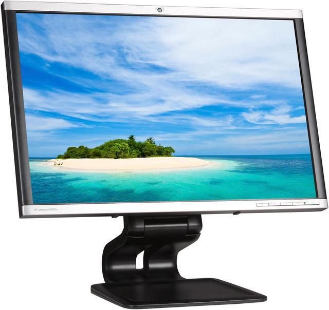 Alt view image 3 of 10 - HP Compaq SmartBuy LA2405x Brushed Aluminum and Black 24" 5ms height, pivot & swivel adjustable Widescreen LED Monitor 250 cd/m2 DC 3,000,000:1 (1000:1)