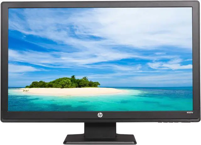 Alt view image 2 of 7 - HP W2371d Black 23" 5ms  Widescreen LED Monitor 250 cd/m2 1000:1