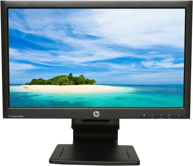 Alt view image 2 of 10 - HP Compaq L2206tm Black 21.5" Optical Touchscreen Monitor 250 cd/m2 1000:1 Built-in Speakers