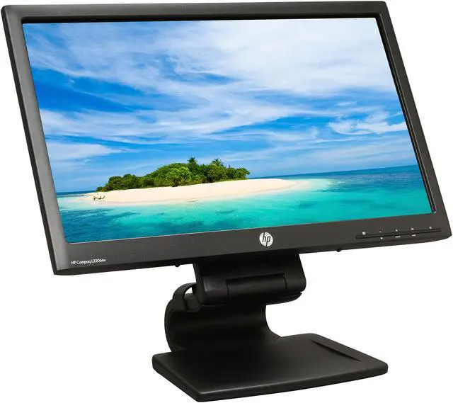Alt view image 3 of 10 - HP Compaq L2206tm Black 21.5" Optical Touchscreen Monitor 250 cd/m2 1000:1 Built-in Speakers