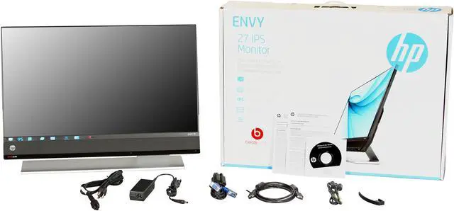 Alt view image 7 of 7 - HP 27" 60 Hz IPS LCD Monitor, IPS Panel 7 ms D-sub, HDMI, DisplayPort NV27 Envy 27