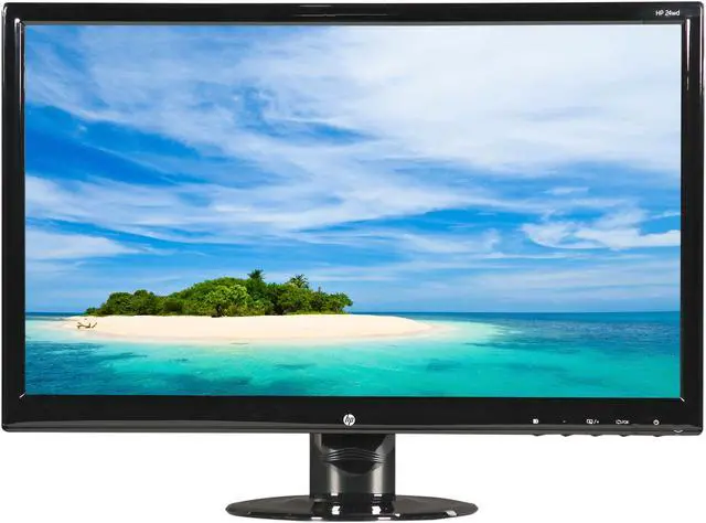 Alt view image 2 of 7 - HP 23.6" 60 Hz LCD Monitor 5 ms D-Sub, DVI 24WD