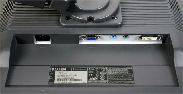 Alt view image 8 of 10 - HYUNDAI 19" A-Si TFT Active Matrix SXGA LCD Monitor 8 ms D-Sub, DVI-D L90D+