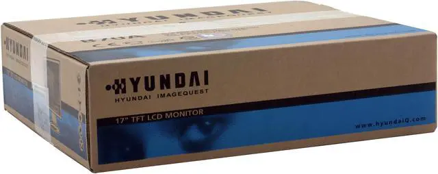 Alt view image 8 of 8 - HYUNDAI 17" A-Si TFT Active Matrix LCD SXGA LCD Monitor 8 ms D-Sub B70A