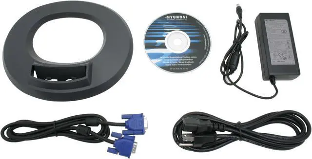 Alt view image 8 of 9 - HYUNDAI 19" A-Si TFT Active Matrix LCD SXGA LCD Monitor 8 ms D-Sub B90A