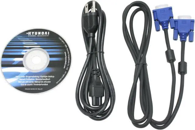 Alt view image 7 of 8 - HYUNDAI 19" A-Si TFT Active Matrix SXGA LCD Monitor 12 ms D-Sub L91A