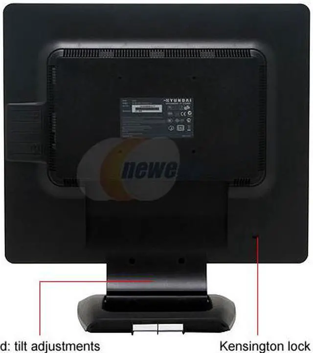 Alt view image 8 of 11 - HYUNDAI 19" SXGA LCD Monitor 8 ms D-Sub, DVI X91D