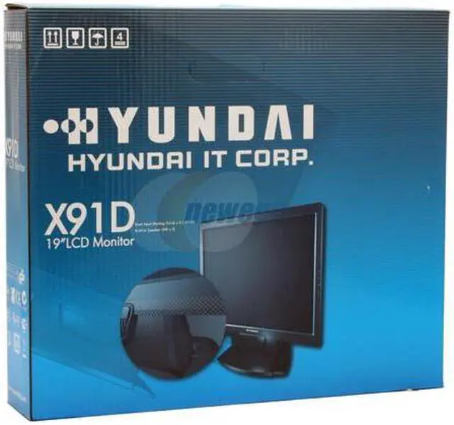Alt view image 11 of 11 - HYUNDAI 19" SXGA LCD Monitor 8 ms D-Sub, DVI X91D