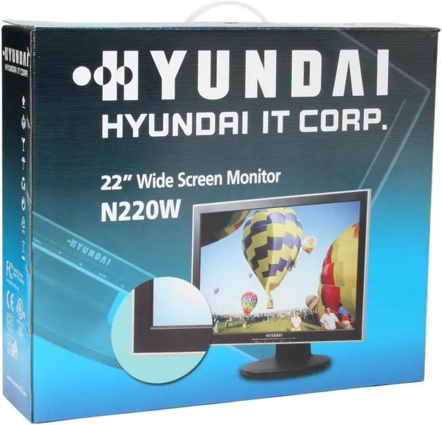 Alt view image 10 of 10 - HYUNDAI 22" A-Si TFT Active Matrix LCD Monitor 5 ms D-Sub, DVI-D N220W