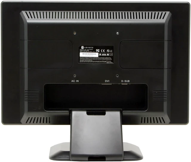 Alt view image 9 of 10 - ADVUEU 19" Active Matrix, TFT LCD WXGA+ LCD Monitor 5 ms D-Sub, DVI ADV190WDT