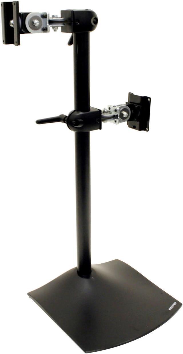 Alt view image 3 of 5 - Ergotron 33-091-200 DS100 Dual-Monitor Desk Stand, Vertical (black)