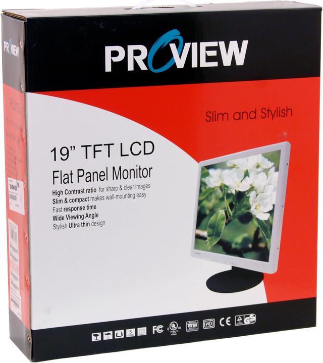 Alt view image 9 of 9 - PROVIEW 19" Active Matrix, TFT LCD SXGA LCD Monitor 16 ms PL913s