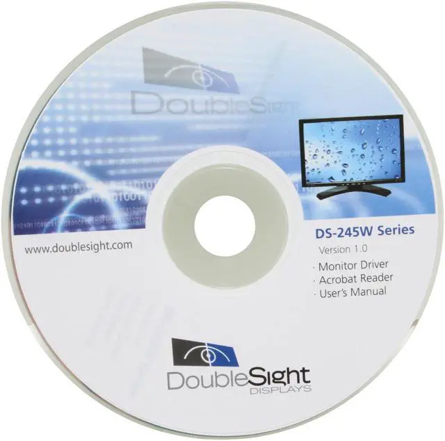 Alt view image 14 of 15 - DoubleSight 24" WUXGA LCD Monitor with 4-port USB Hub and Height / Pivot Adjustments 5ms (GTG) D-Sub, DVI DS-245W