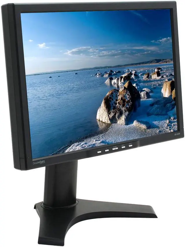 Alt view image 3 of 15 - DoubleSight 24" WUXGA LCD Monitor with 4-port USB Hub and Height / Pivot Adjustments 5ms (GTG) D-Sub, DVI DS-245W
