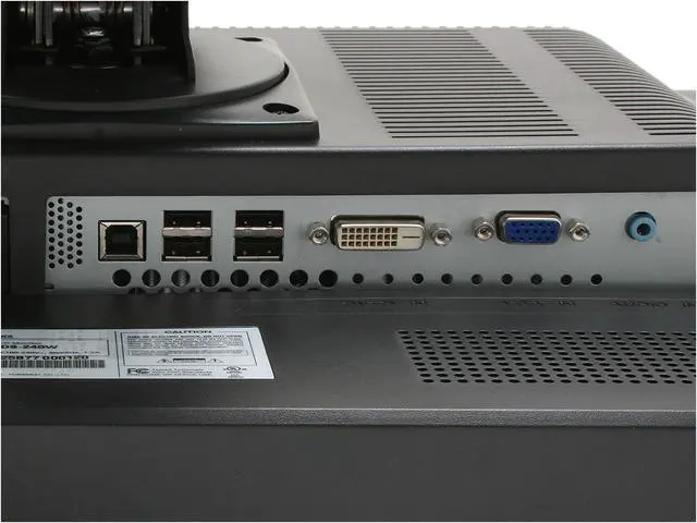 Alt view image 9 of 15 - DoubleSight 24" WUXGA LCD Monitor with 4-port USB Hub and Height / Pivot Adjustments 5ms (GTG) D-Sub, DVI DS-245W