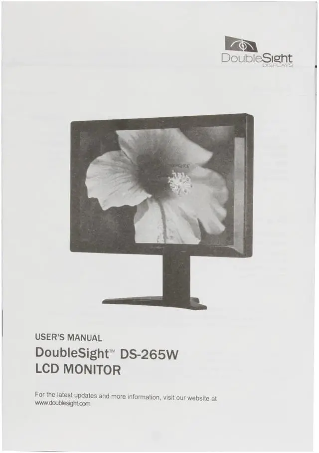 Alt view image 14 of 15 - DoubleSight DS-265W Black 26" 5ms(GTG) Widescreen LCD Monitor 500 cd/m2 DC 3000:1(1000:1) Built in Speakers w/ Height, Swivel and Pivot Adjustments
