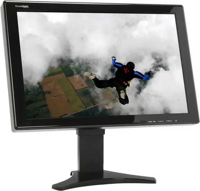 Alt view image 3 of 15 - DoubleSight DS-265W Black 26" 5ms(GTG) Widescreen LCD Monitor 500 cd/m2 DC 3000:1(1000:1) Built in Speakers w/ Height, Swivel and Pivot Adjustments