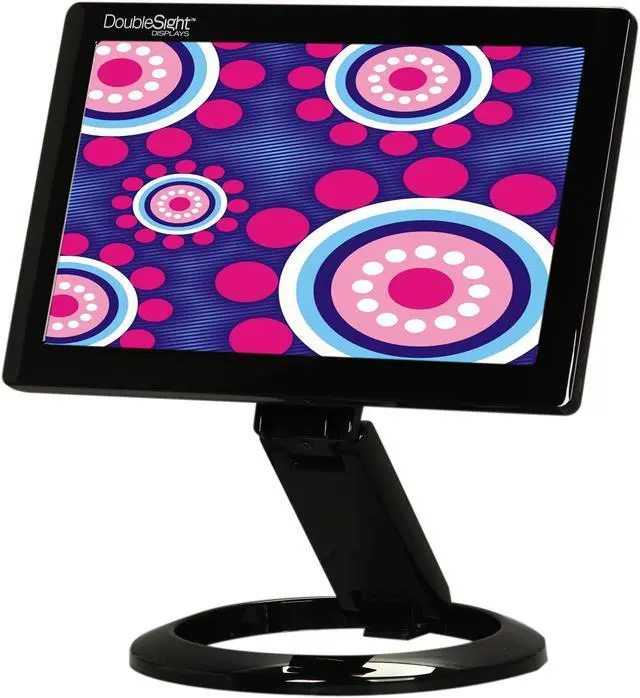 Main image of DoubleSight DS-70U Black 7" WVGA 800 x 480 30ms Height, Pivot & Tilt Adjustable Smart USB LCD Monitor
