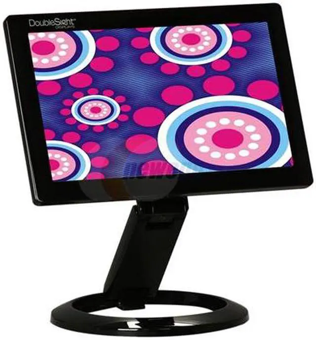 Alt view image 3 of 8 - DoubleSight DS-70U Black 7" WVGA 800 x 480 30ms Height, Pivot & Tilt Adjustable Smart USB LCD Monitor