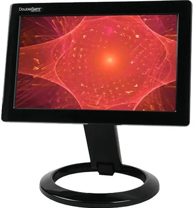 Main image of DoubleSight DS-90U Black 8.9" 1024 x 600 30ms Height,Pivot & Tilt Adjustable USB LCD Monitor w/USB 2.0 - 200 cd/m2 300:1