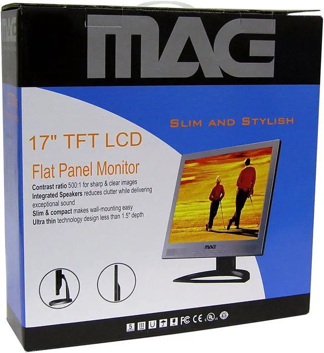 Alt view image 8 of 8 - MAG 17" Active Matrix, TFT LCD SXGA LCD Monitor D-Sub LT776s