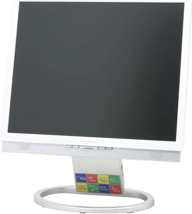 Alt view image 2 of 11 - ENVISION 17" Active Matrix, TFT LCD SXGA LCD Monitor 8 ms 15-pin D-Sub 24-pin DVI-D USB Hub (total 4, upstream x 1, downstream x 3) EN7450