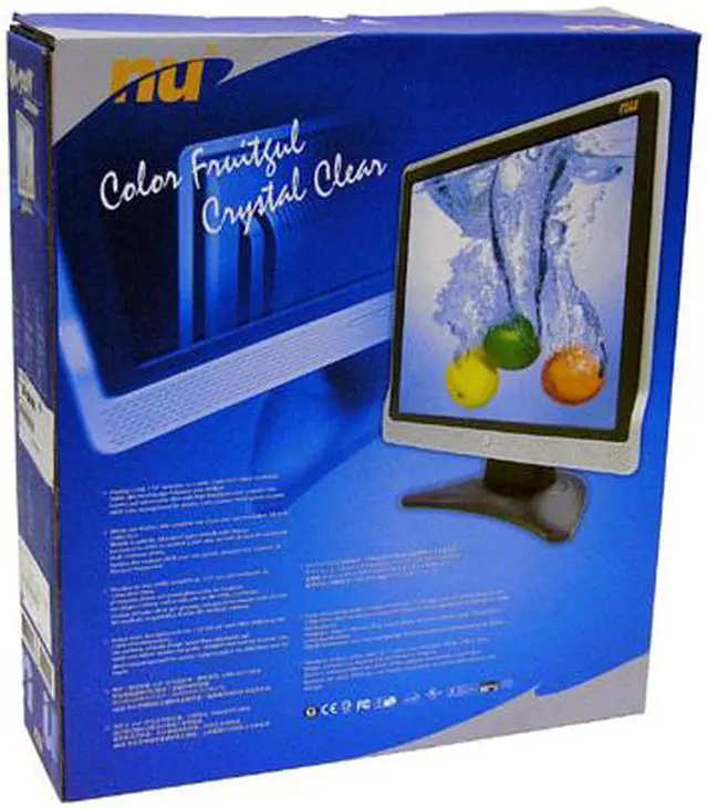 Alt view image 10 of 10 - NU 17" Active Matrix, TFT LCD SXGA LCD Monitor 8 ms D-Sub QL-711V
