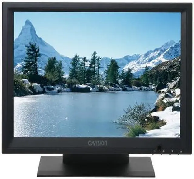Alt view image 2 of 13 - GVISION P15BX-AB-459G Black 15" 5-wire Resistive LCD Touchscreen Monitor 250 cd/m2 500:1 Built-in Speakers