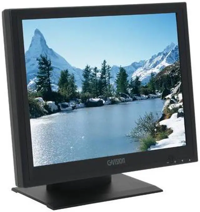 Alt view image 3 of 13 - GVISION P15BX-AB-459G Black 15" 5-wire Resistive LCD Touchscreen Monitor 250 cd/m2 500:1 Built-in Speakers