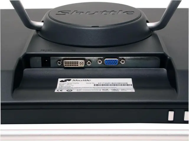 Alt view image 6 of 10 - Shuttle 17" Active Matrix, TFT LCD SXGA LCD Monitor 8 ms D-Sub, DVI-D XP17AR-BK-V2