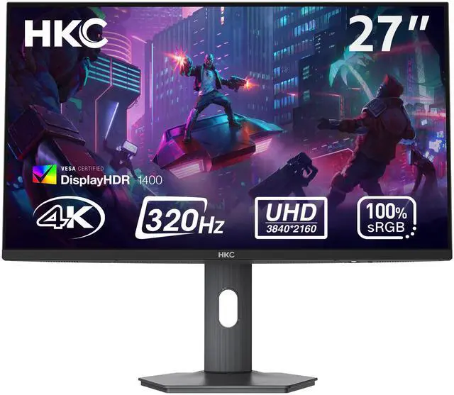 Main image of HKC G27M7Pro 27" IPS Mini LED Gaming Monitor UHD 160Hz / FHD 320Hz 1ms DIC HDR1400 98% DCI-P3 HAS Stand USB-C 90W DP+HDMI