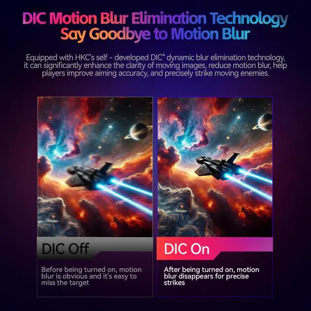 Alt view image 9 of 17 - HKC G27M7Pro 27" IPS Mini LED Gaming Monitor UHD 160Hz / FHD 320Hz 1ms DIC HDR1400 98% DCI-P3 HAS Stand USB-C 90W DP+HDMI