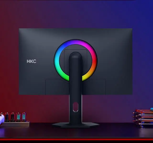 Alt view image 14 of 17 - HKC G27M7Pro 27" IPS Mini LED Gaming Monitor UHD 160Hz / FHD 320Hz 1ms DIC HDR1400 98% DCI-P3 HAS Stand USB-C 90W DP+HDMI