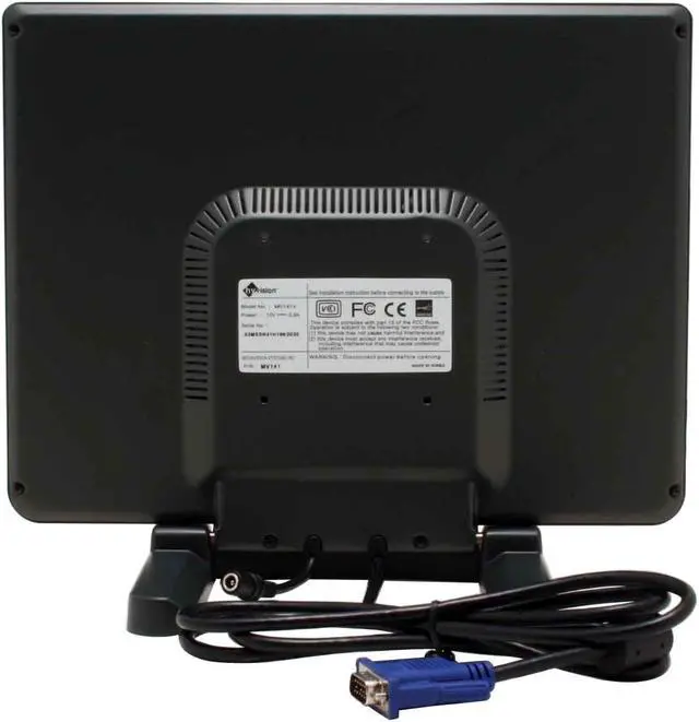 Alt view image 5 of 8 - Hyvision 14" Active Matrix, TFT LCD XGA LCD Monitor 30 ms MV141