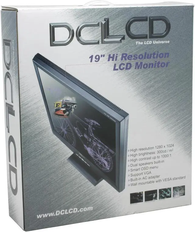 Alt view image 10 of 11 - DCLCD 19" TFT LCD SXGA LCD Monitor 12 ms D-Sub DCL9C