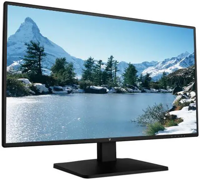 Alt view image 3 of 7 - V7 L27ADS-2N 27" Full HD 1920 x 1080 VGA DVI HDMI Built-in Speakers Ultra Thin Bezel Backlit LED Matte Screen Monitor