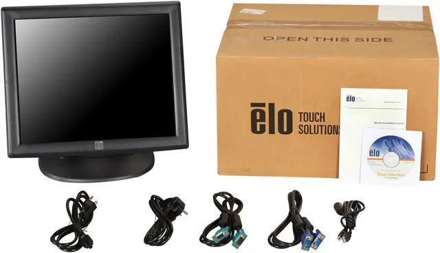 Alt view image 9 of 9 - Elo Touch E719160 1715L 17-inch IntelliTouch POS Touch Screen Monitor