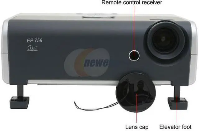 Alt view image 3 of 11 - Optoma EP759 1024 x 768 3500 lumens DLP Projector 2000:1