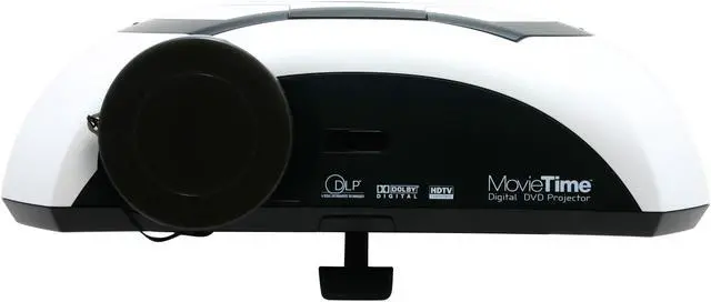 Alt view image 3 of 15 - Optoma DV10 854 x 480 DLP MovieTime Digital DVD Projector 1000 cd/m2 4000:1