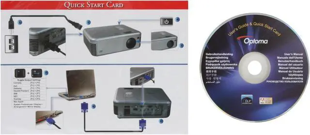 Alt view image 12 of 13 - Optoma EP771 1024 x 768 3000 Lumens DLP Projector 2300:1